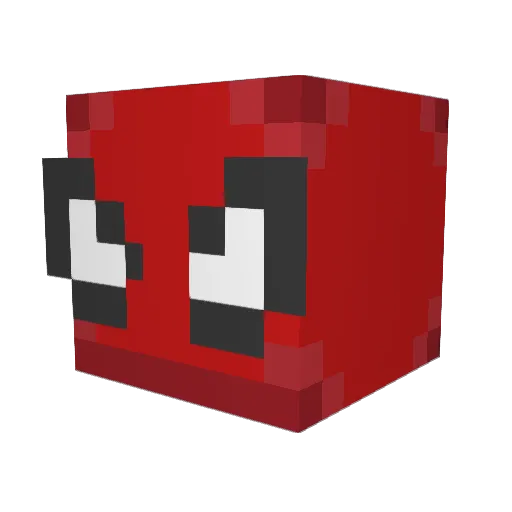 webenic Minecraft avatar head, 3D render