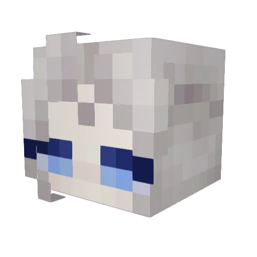 webgraves Minecraft avatar head, 3D render