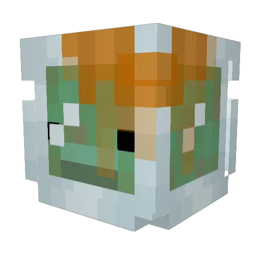 webgtx Minecraft avatar head, 3D render