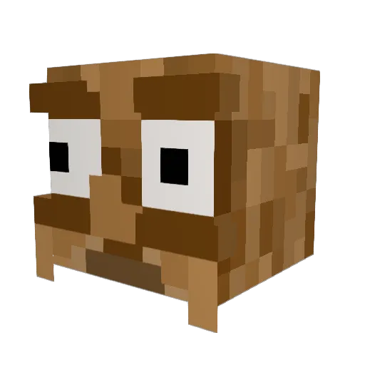 webh2344 Minecraft avatar head, 3D render