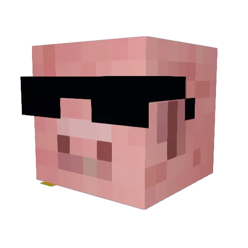weblogvibes Minecraft avatar head, 3D render