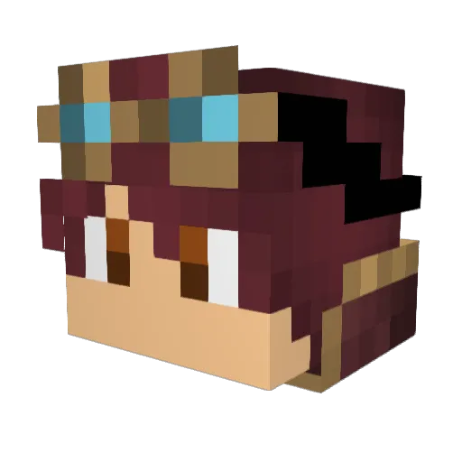 webscav Minecraft avatar head, 3D render