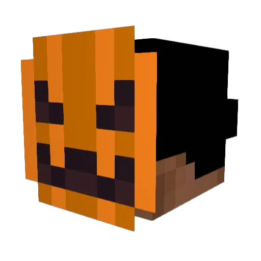 webwebXD Minecraft avatar head, 3D render