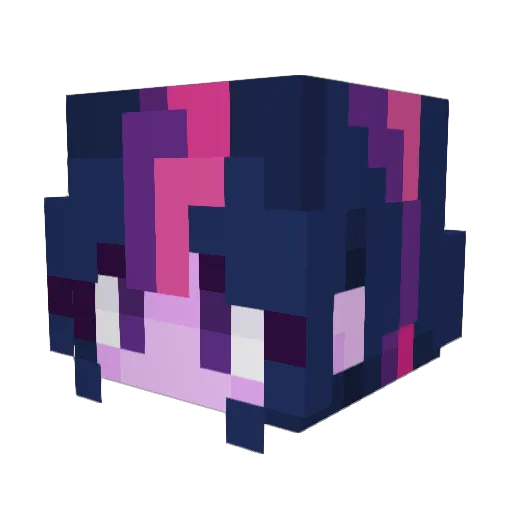 weccs727 Minecraft avatar head, 3D render