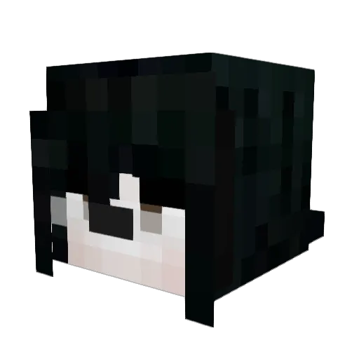 wecsr Minecraft avatar head, 3D render