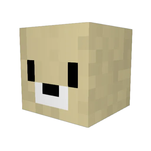 weddellman Minecraft avatar head, 3D render