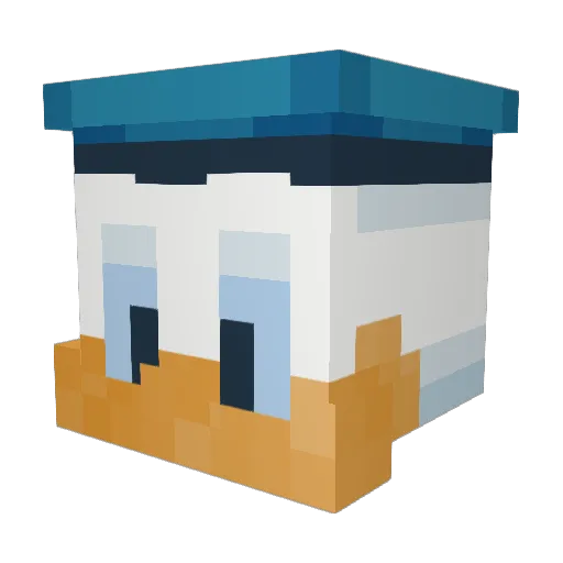 wedgy13 Minecraft avatar head, 3D render