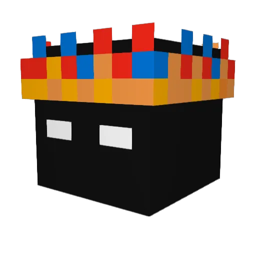 wedsidf Minecraft avatar head, 3D render