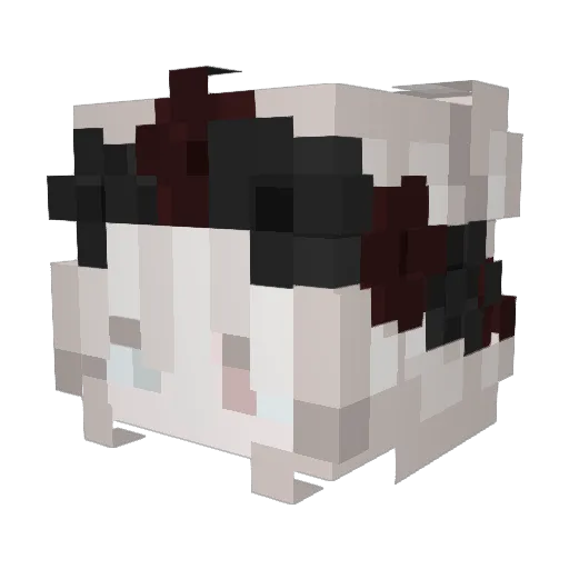 weduake Minecraft avatar head, 3D render
