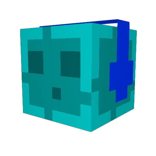 wee898 Minecraft avatar head, 3D render