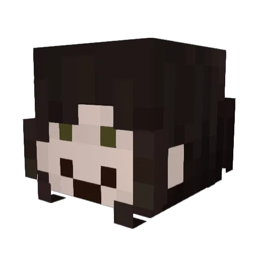 weeakdays Minecraft avatar head, 3D render