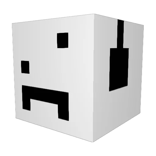 weeb_hunter_ Minecraft avatar head, 3D render