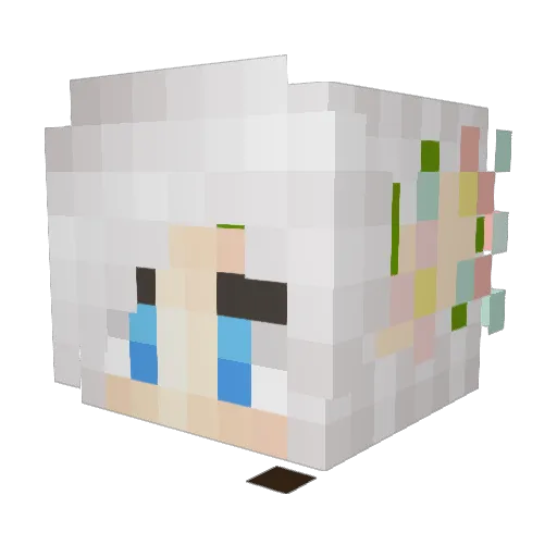 weebeight Minecraft avatar head, 3D render