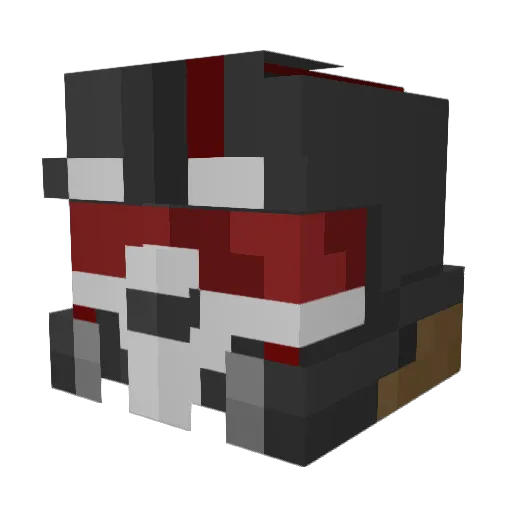weebev88 Minecraft avatar head, 3D render