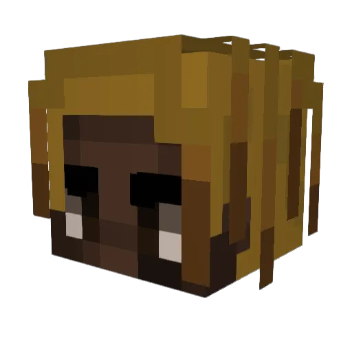 weebishfr Minecraft avatar head, 3D render