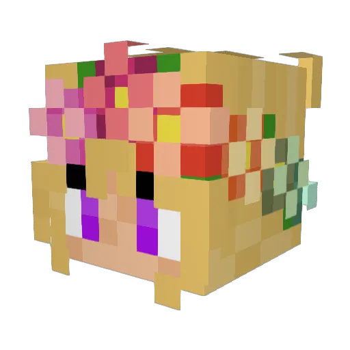 weeby_bunny Minecraft avatar head, 3D render