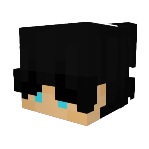 weed__ Minecraft avatar head, 3D render