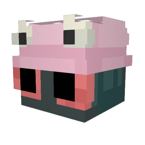 weedbeew Minecraft avatar head, 3D render