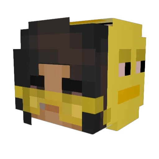 weedgoddahash Minecraft avatar head, 3D render