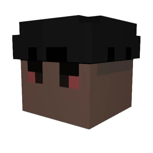 weedsite Minecraft avatar head, 3D render