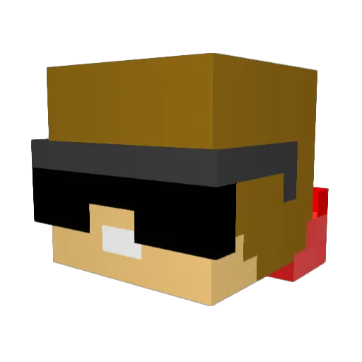 weedsmokerr420 Minecraft avatar head, 3D render