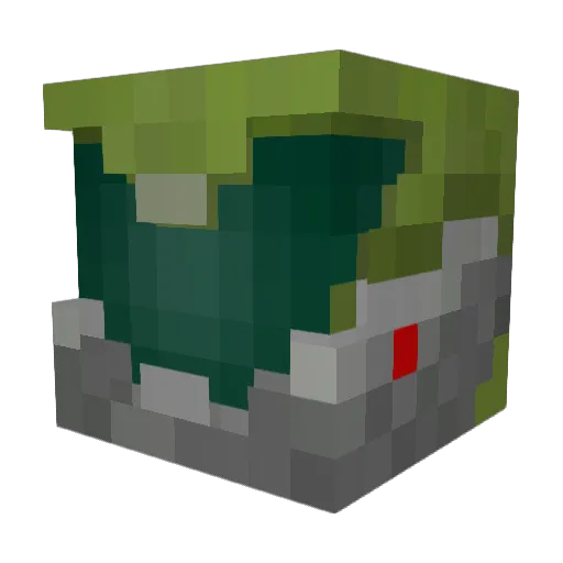 weedwaccer Minecraft avatar head, 3D render