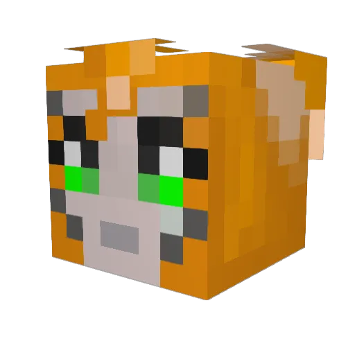 weeeddie Minecraft avatar head, 3D render