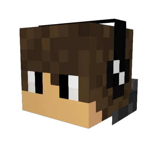weeedin Minecraft avatar head, 3D render
