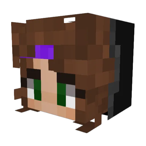weefs Minecraft avatar head, 3D render