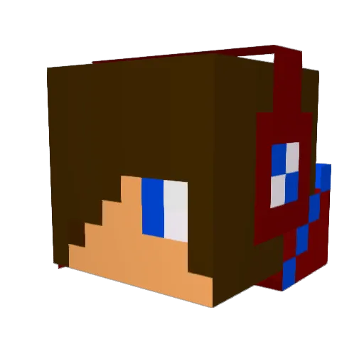 weegmonster Minecraft avatar head, 3D render