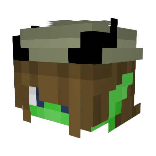 weegoblin Minecraft avatar head, 3D render