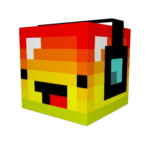 weeman8000 Minecraft avatar head, 3D render