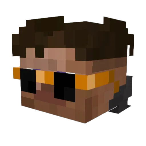 weenek Minecraft avatar head, 3D render