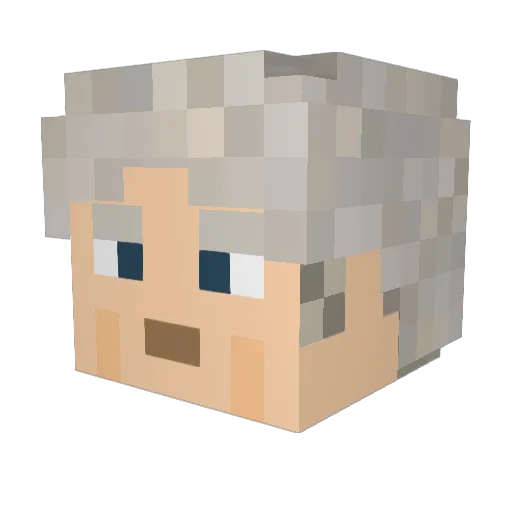 weenie11 Minecraft avatar head, 3D render