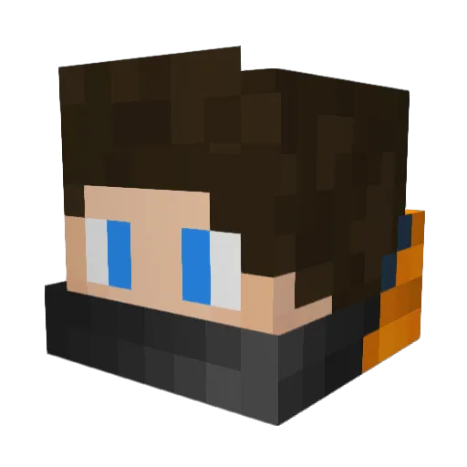 weeno Minecraft avatar head, 3D render