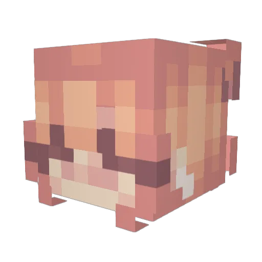 weeno_ Minecraft avatar head, 3D render