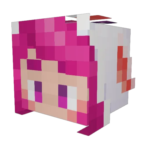 weeooomama Minecraft avatar head, 3D render