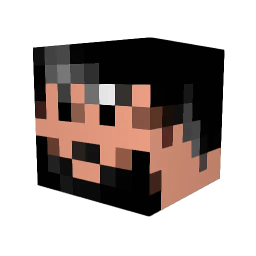 weepax Minecraft avatar head, 3D render