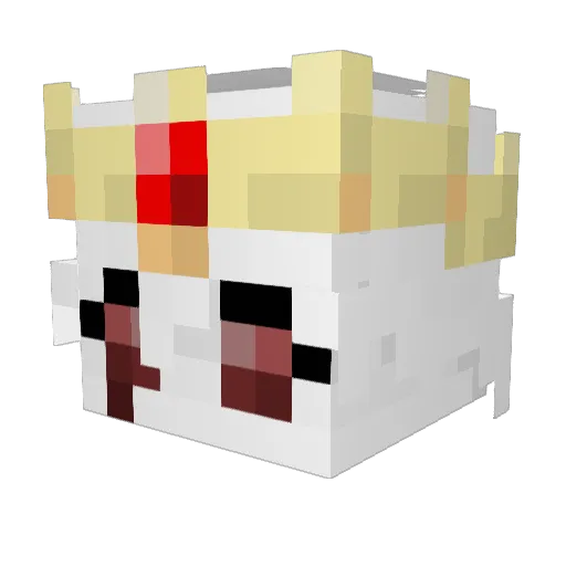 weepen Minecraft avatar head, 3D render