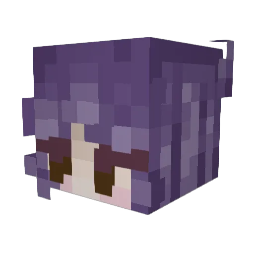 weepingorchids Minecraft avatar head, 3D render