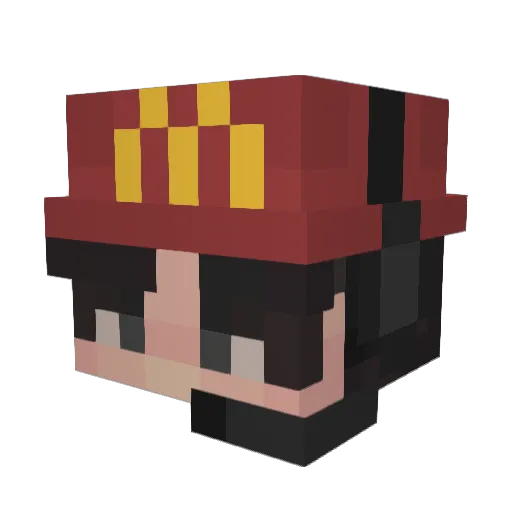 weetbax Minecraft avatar head, 3D render