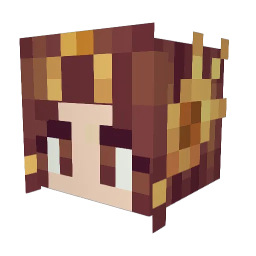 weewoowagon Minecraft avatar head, 3D render