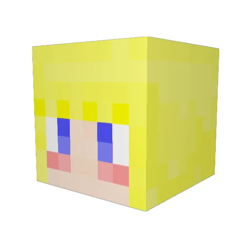 weeyg98 Minecraft avatar head, 3D render