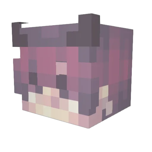 weezr_als Minecraft avatar head, 3D render