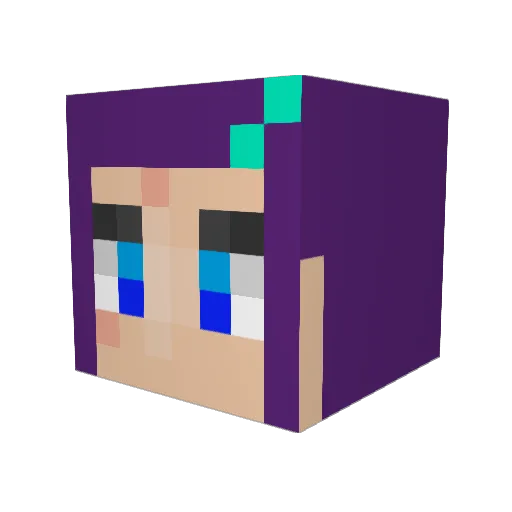 weezzerr Minecraft avatar head, 3D render
