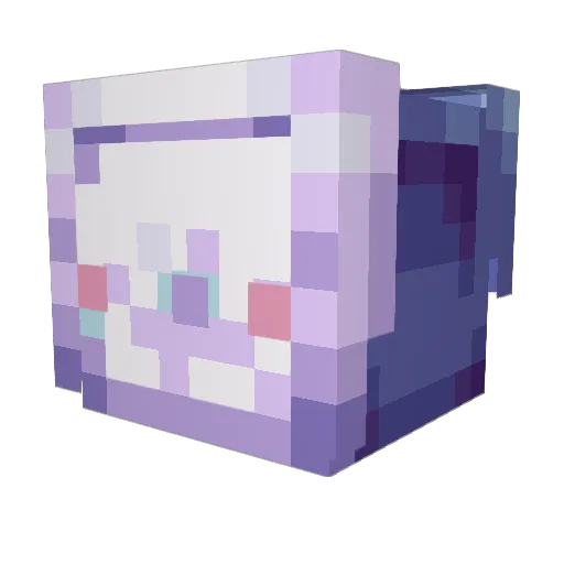 wefeji Minecraft avatar head, 3D render
