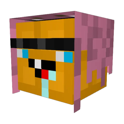 weffla Minecraft avatar head, 3D render