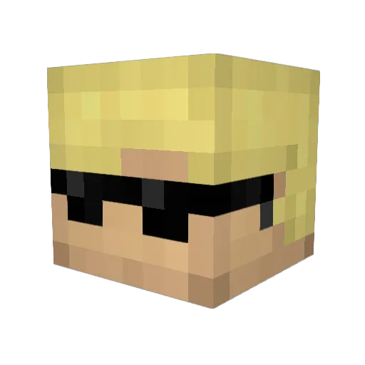 wehy32 Minecraft avatar head, 3D render