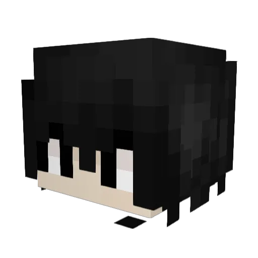 wehzi Minecraft avatar head, 3D render
