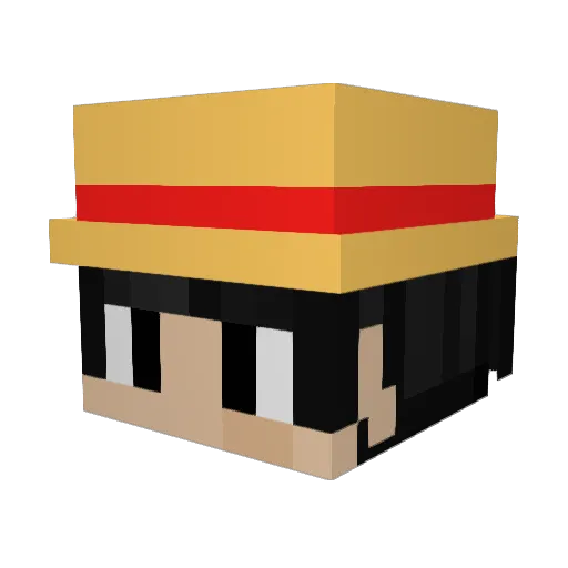 wei1997 Minecraft avatar head, 3D render